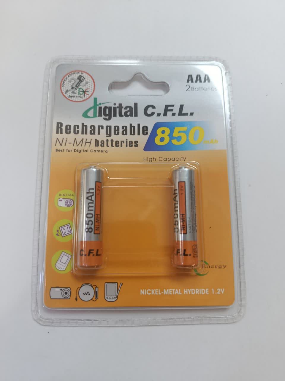 باتری شارژی 850 میلی آمپر CFL