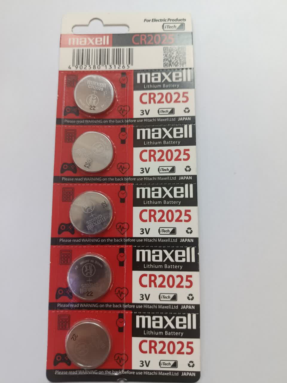 باتری سکه ای CR2025 MAXELL